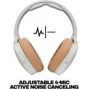 Skullcandy Hesh ANC Wireless Over-Ear Bluetooth Headphones, Active Noise Cancelling, Up to 22 Hrs Battery, Foldable Lightweight Design, Microphone for iPhone Android - True Black