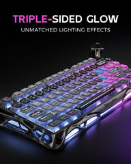 GravaStar RGB wireless mechanical gaming keyboard for computer setup