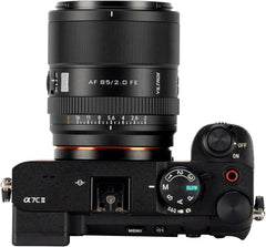 85mm F2 EVO FE Lens, AF 85mm f/2 FE for Sony E-Mount, Full Frame Portrait Lens for Sony FE a7iv a7c ii a7rv a9ii zve1 fx3 zv-e10 ii a6700 a6600