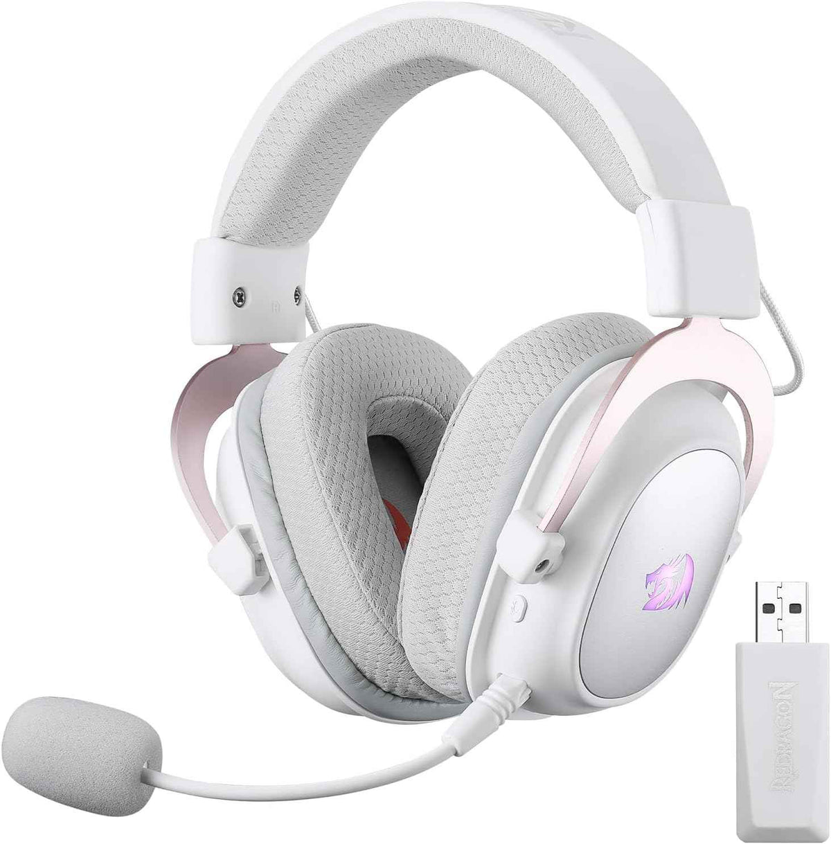 Redragon H510 PRO 3-Mode RGB Gaming Headset - 7.1 Surround Sound - 53MM Audio Drivers in Memory Foam Ear Pads w/Durable Fabric Cover- Multi Platforms Headphone - USB Powered for PC/PS4/NS