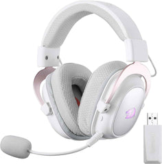 Redragon H510 PRO 3-Mode RGB Gaming Headset - 7.1 Surround Sound - 53MM Audio Drivers in Memory Foam Ear Pads w/Durable Fabric Cover- Multi Platforms Headphone - USB Powered for PC/PS4/NS