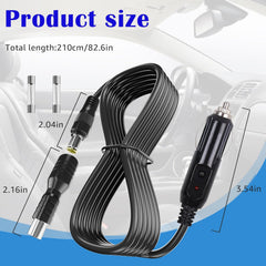 12V/24V Car Chargers Cable for Jackery/BLUETTI/GRECELL Portable Power Stations & Solar Generators 14AWG, DC7909+DC8020 Connectors Compatible with Explorer 1000/500/880/550/300 & E2000Pro/E1000pro