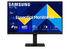 Samsung Essential Series S3 D300 Flat Monitor 24 Inch FHD Super Slim, 100 Hz, IPS Panel, 5ms(GTG), D-Sub, HDMI