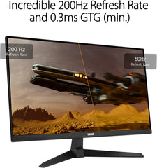 ASUS TUF Gaming VG259Q5A Gaming Monitor: 24.5-inch, Full HD(1920x1080), 200Hz, Fast IPS, ELMB, 0.3ms GTG (min.), Stereo speaker, DisplayWidget Center - Black
