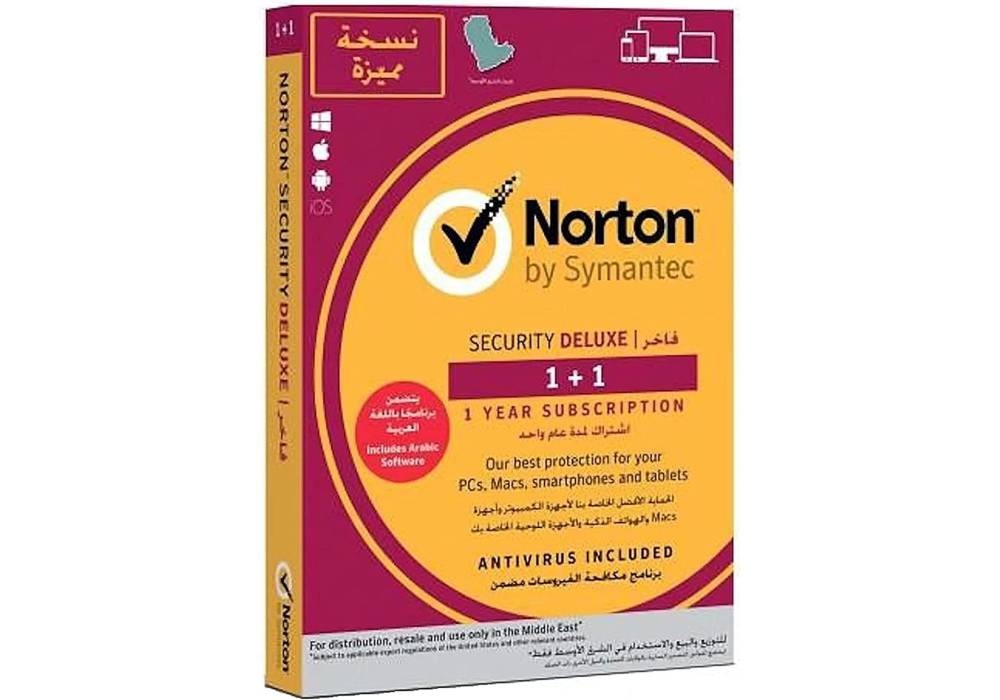 Norton AntiVirus Deluxe 2 User 1 Year | Windows PC Security Software ESD | Official Middle East Version