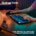 Logitech G915 X LIGHTSPEED TKL Clicky Wireless Gaming Keyboard – Clicky GL Low‑Profile Switches, Tri‑Mode Connectivity, KEYCONTROL Customization, LIGHTSYNC RGB, Aluminum Alloy Build, Black
