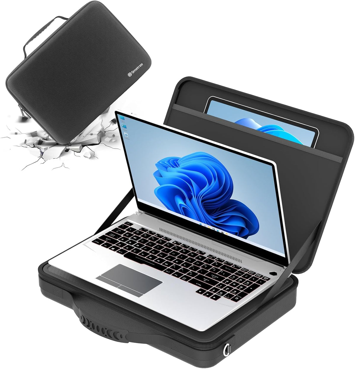 Laptop Shoulder Sleeve Case for 15-16 inch Razer Blade 16 2025/2024/2023, for Razer Blade 15 2023/2022, Hard Laptop Carrying Case with Handle