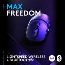 Logitech G309 Lightspeed Wireless Gaming Mouse, Lightweight, LIGHTFORCE Hybrid Switches, Hero 25K Sensor, 86g & 300+ hr Battery Life with AA Battery, 6 Programmable Buttons, PC & Mac - Black