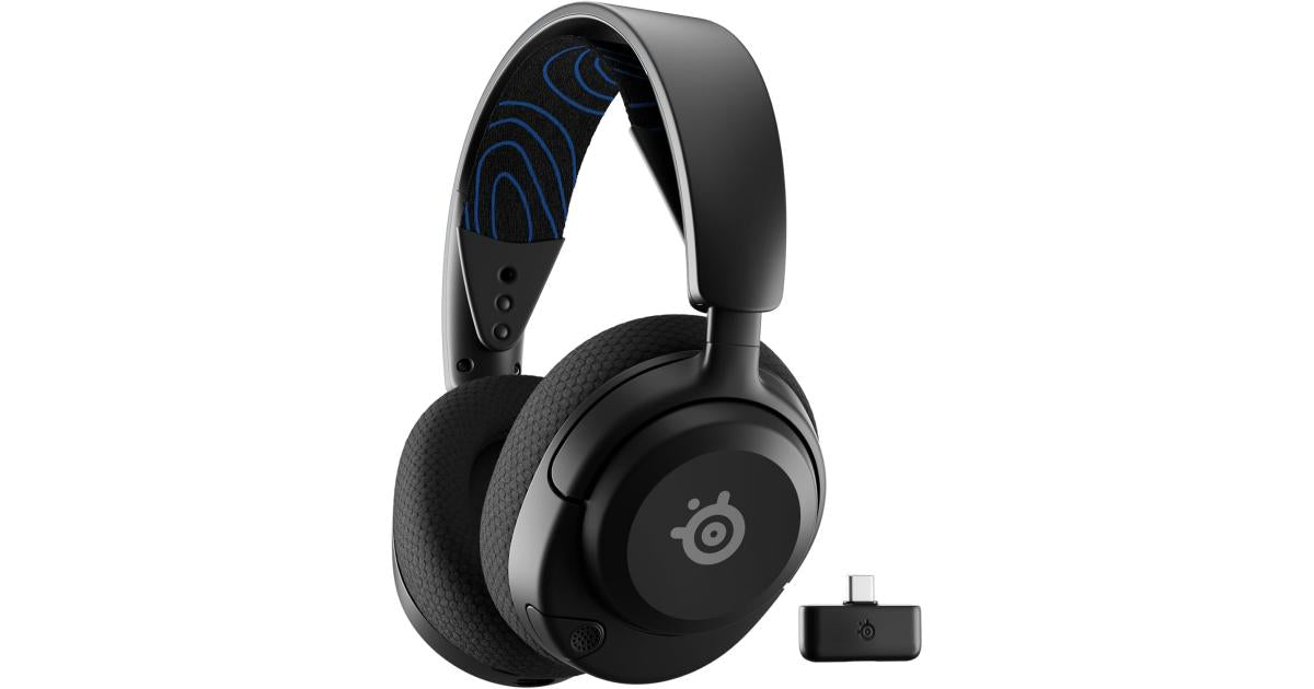 SteelSeries Arctis Nova 5P Wireless (Black) (2.4GHz/Bluetooth) Spatial Surround 7.1 Gaming Headset w/ Neodymium Magnetic Driver Up To 60 HR Battery For PC, PS5, PS4, Switch, Mobile