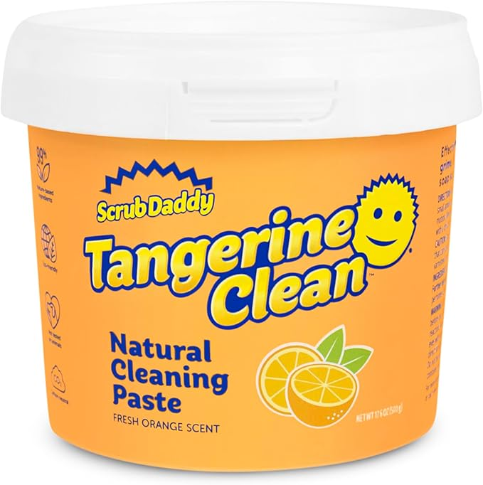 Scrub Daddy Sponge and Tangerine Cleaning Paste Set