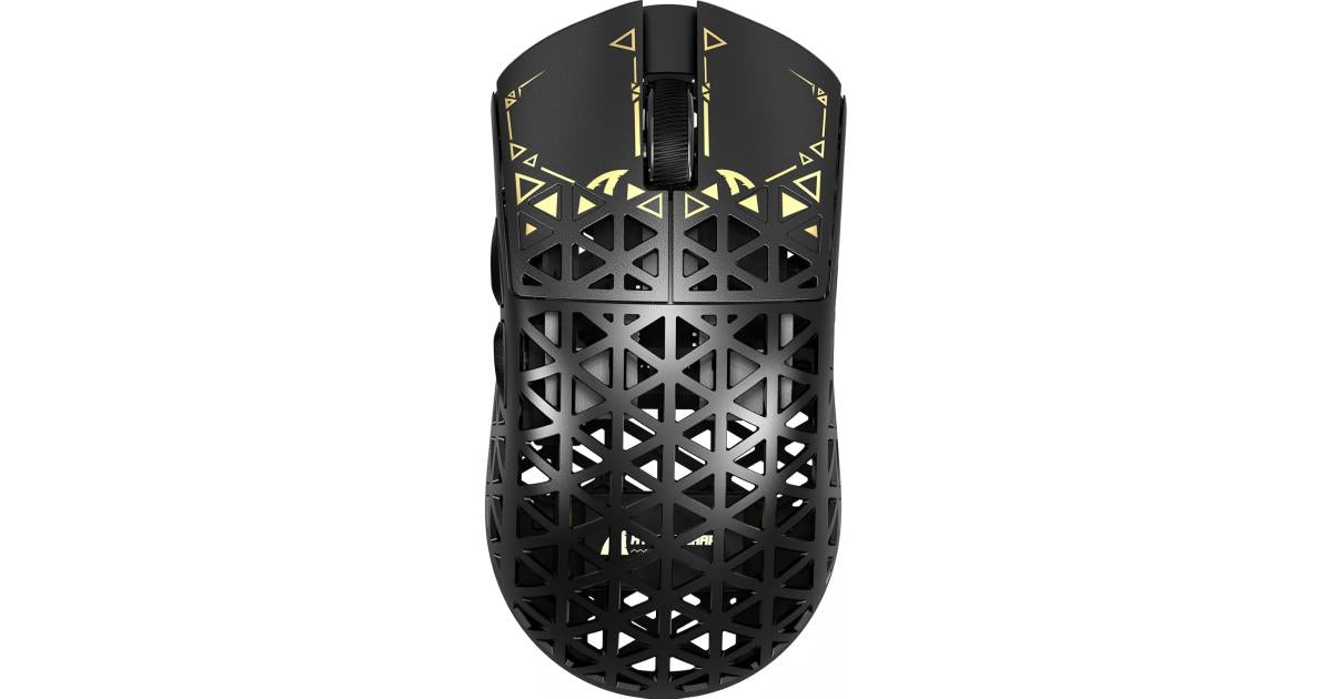ATTACK SHARK R5Ultra 8K Carbon Fiber Wireless Gaming Mouse with 42000 DPI -PAW3950 MAX Sensor -39g Ultra-Lightweight-Nordic 52840 MCU Chip-Wired/BT/2.4GHz Wirelss Programmable Mouse for PC/Mac (Black)