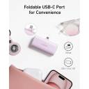 Anker Portable Charger, Nano Power Bank with Built-in USB C Connector, 5,000mAh Portable Charger 22.5W, for iPhone 17/16/15 Series, Samsung S22/23 Series, iPad Pro/Air, AirPods, and More - 18 Month Warranty