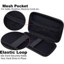 Pouch 2.5" External Hard Drive Case Semi Hard Shell - Zig Zag Navy Blue