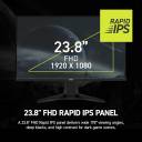 MSI MAG 245F X24 – 23.8" Flat Rapid IPS FHD Gaming Monitor, 240Hz, 0.5ms Response, HDR Ready, FreeSync Premium, HDMI 2.0b & DisplayPort 1.2a - 3 Years Warranty