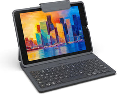 Pro Keys Detachable Case & Wireless Keyboard for Apple iPad 10.2" (Gen 9, 8, 7) - Bluetooth Pairing, Backlit Laptop-Style Keys, Apple Pencil Holder, 6.6ft Drop Protection, Black