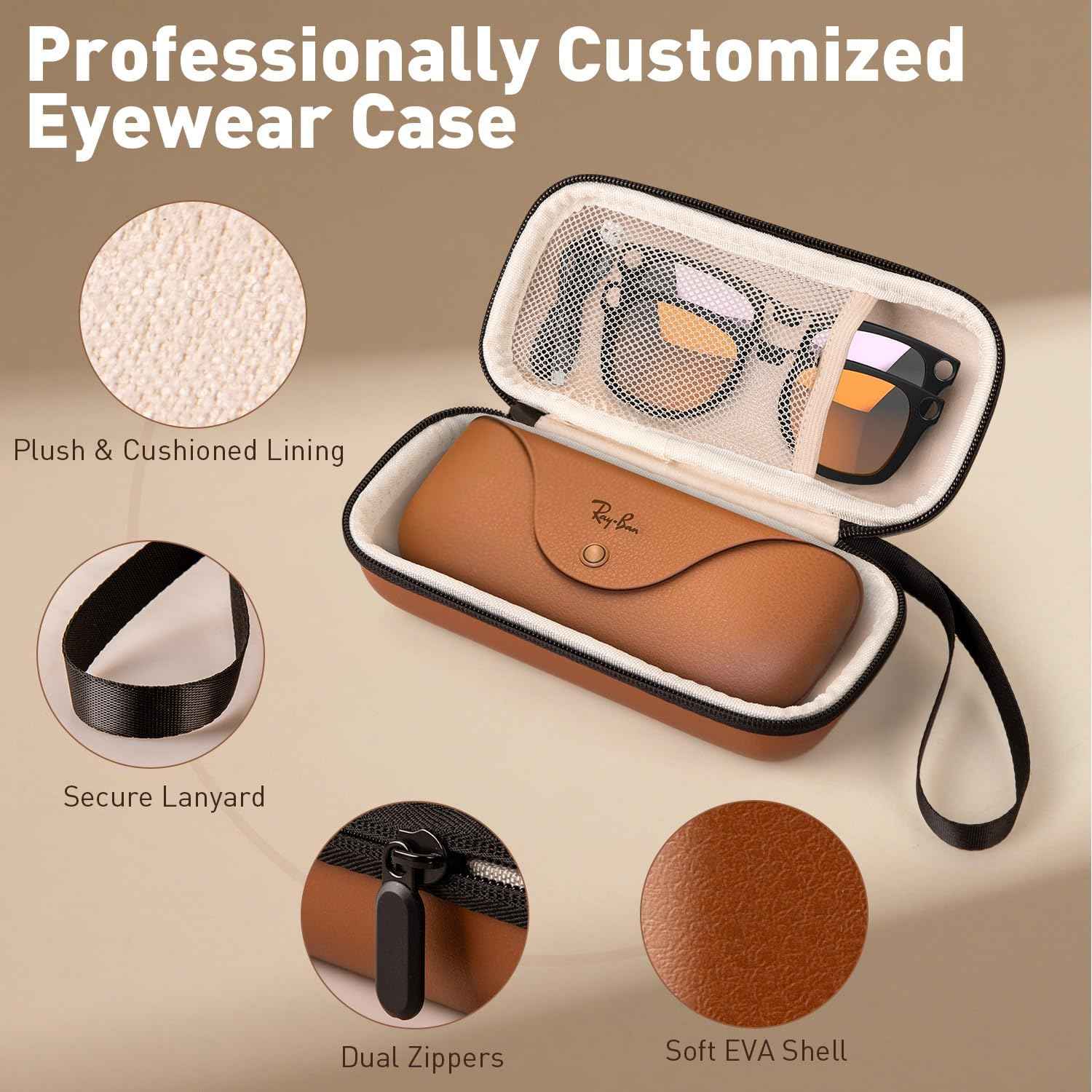 Hard Carrying smart glasses cases for electronics hardware