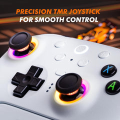 8BitDo Ultimate 2 Wireless Controller, Game Gamepad for PC Steam Android with TMR Joysticks, Switchable Hall Effect/Tactile Triggers, RGB Fire Ring, PC Steam Gamer Gift
