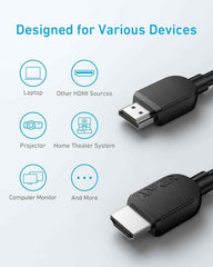 Golden Connector HDMI 8K cable for device connectivity