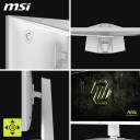 MSI MAG 274QRFW E20 – 27" Flat Rapid IPS WQHD 2K Gaming Monitor, 200Hz, 0.5ms Response, HDR400, G‑SYNC Compatible, Wide Color Gamut, Ergonomic Stand - 3 Year Warranty