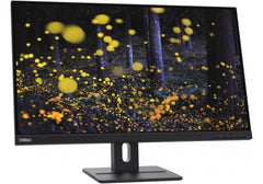 Lenovo ThinkVision E27q-20 27-inch Business QHD IPS Monitor 99% sRGB 350 cd/㎡ 75 Hz HDMI & Display Port - (Built-in 2x2W Speakers) Adjustable Stand - 3 Years Warranty