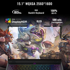 Lenovo Legion 5 15AHP10 RTX 5060 Gaming Laptop, 15.1" OLED WQXGA 165Hz 500Nits, AMD Ryzen 7 260, 16GB DDR5 RAM, 1TB SSD, RGB Backlit KB, W11H, Wi-Fi 7, Bundle with PCO Laptop Cooler