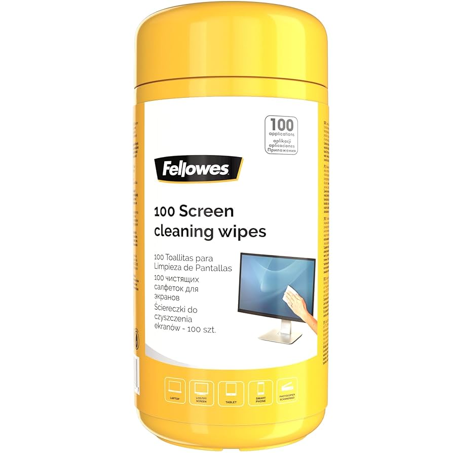 Fellowes Screen Cleaning Wet Wipes