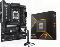 AMD Ryzen 7 9700X CPU Processor with ASUS TUF Gaming B850-PLUS WiFi AM5 ATX Motherboard (DDR5, PCIe 5.0, 3X M.2, Wi-Fi 7, USB 20Gbps Type-C)