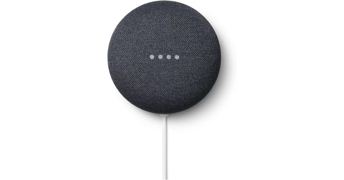 Google Nest Mini 2nd Generation Smart Speaker, Charcoal