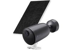 EZVIZ EB3 4G + Solar Panel Security Camera, 2K Resolution, Two-Way Talk, Active Defense with Siren & Strobe Light, 4G Network Connectivity, 5200mAh Battery, Black