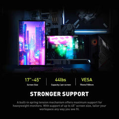 MAG MT201D - Heavy monitor stand for display mounting