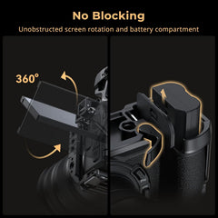 Z6 III Camera Cage for Nikon Z6 III, Aluminum Alloy Camera Full Cage with Anti-Twist Design, Quick Release Plate for Arca-Swiss - 4519