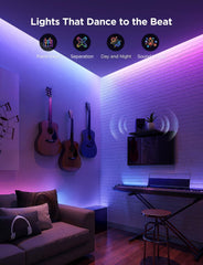 RGBIC Strip Light 2 Pro with Matter, 32.8ft Wi-Fi LED Lights for Bedroom, Cabinet, Party, TV and Gaming Desk, Smart Led Strip Lights Compatible with Alexa and Google Assistant, Home Decor