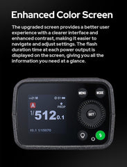 AD200 Pro II GODOX AD200Pro II AD200ProII, 200Ws TTL Pocket Flash with Improved Heat Dissipation, Color Screen, Bi-Color Modeling Light, 1/1 to 1/512 Wider Output, 500 Full Power Flashes