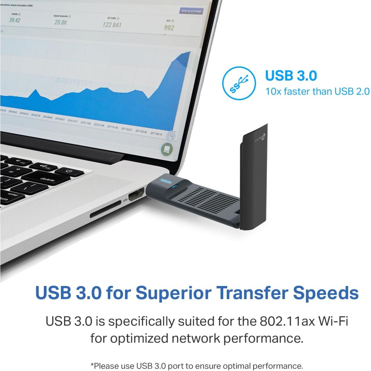 TP - Link AXE5400 wireless Wi - Fi adapter for device connectivity