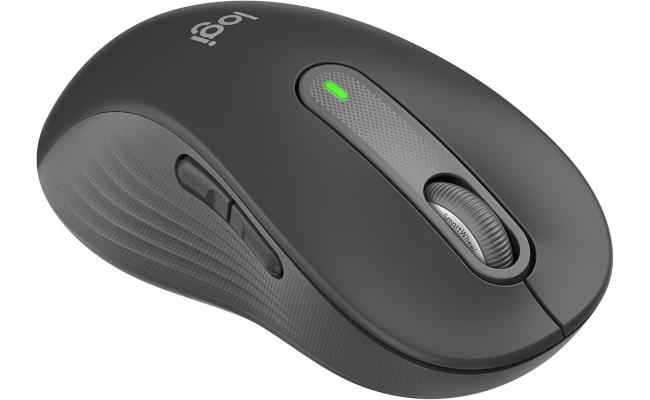 Logitech Wireless Mouse Signature M650l, Silent Clicks, Customizable Buttons, Bluetooth, PC/Mac/Chromebook - (left) Graphite.