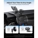 Anker Nano Magnetic Wireless Car Charger, 360° Adjustable Mount Car Charger with Detachable Pad, 15W Qi2 Certified with Alloy Bracket, Fast Charging for iPhone 17/16/15/14/13 Series (Adapter Included) - 18 Months Warranty
