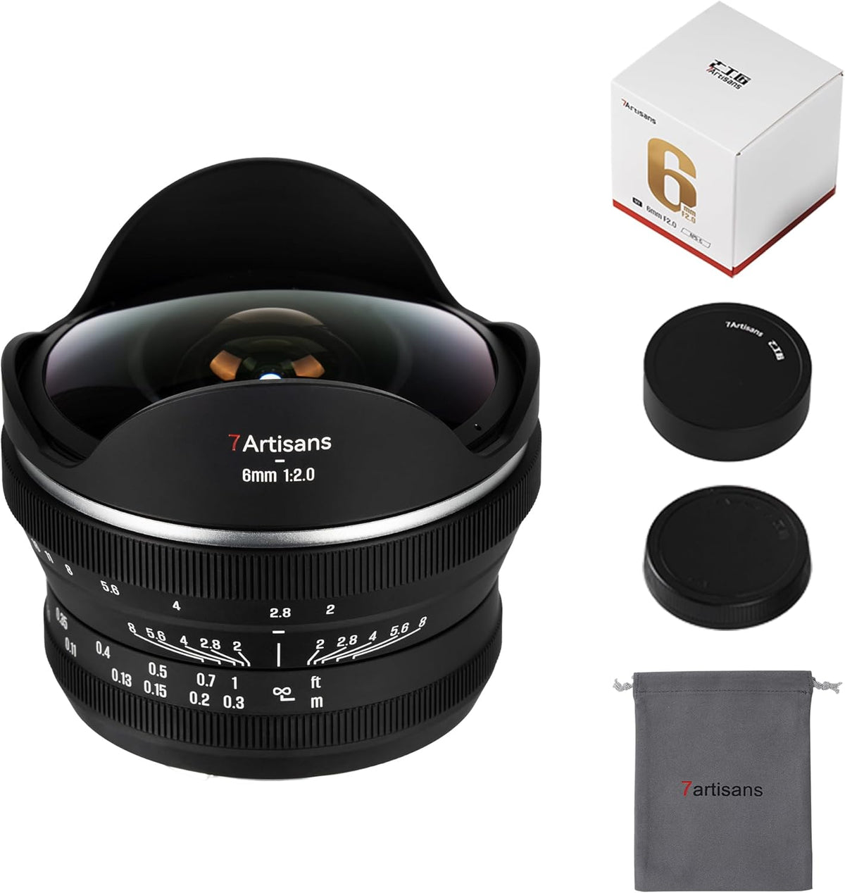 6mm F2.0 APS-C Fisheye Ultra Wide Angle 220° Manual Focus Prime Lens Compatiable for Nikon Z Mount Mirrorless Cameras Zfc Z50 Z30