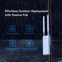 Tenda OAP1200 – 802.11ac Wave2 Indoor/Outdoor Access Point, Dual‑Band 1167Mbps, MU‑MIMO, IP65 Waterproof, 200m Coverage, 256 Clients, PoE 802.3af/Passive
