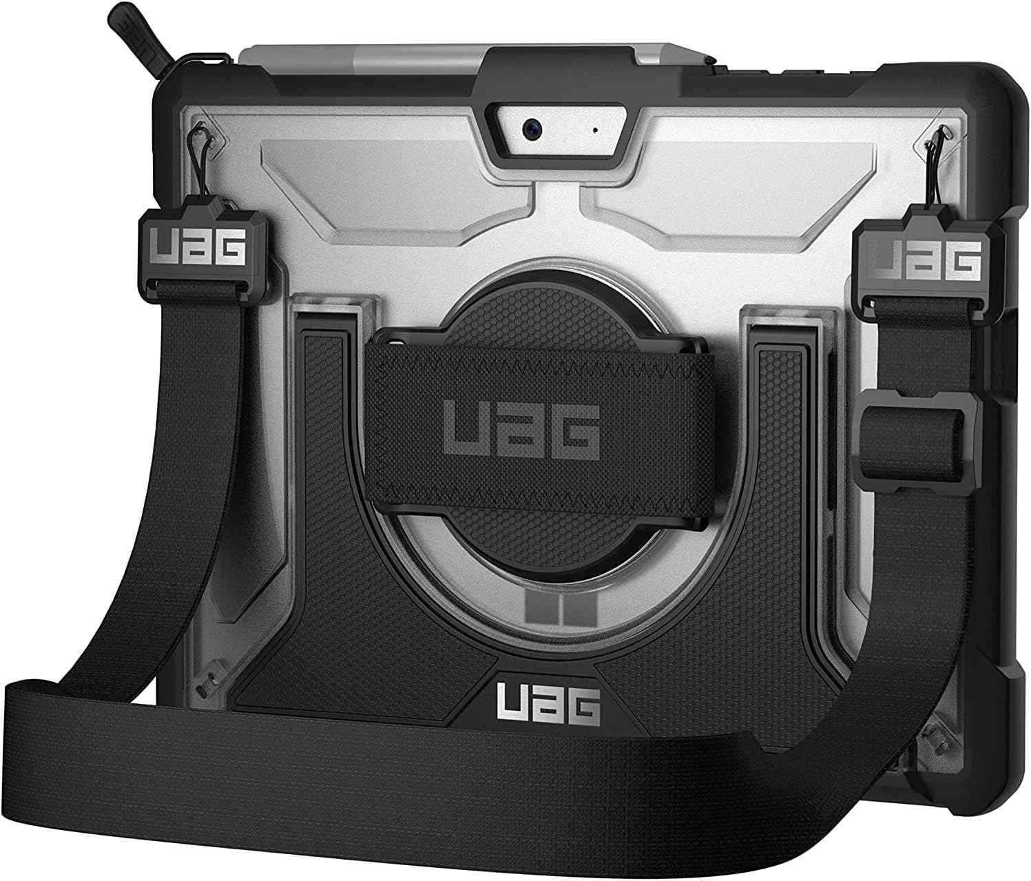 UAG Designed for Microsoft Surface Go 4 / Surface Go 3 / Surface Go 2 / Surface Go Case 10.5" Plasma w/Hand Strap & Shoulder Strap Feather-Light Rugged Military Drop Tested Cover Ice