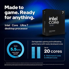 CPU Motherboard Combo - Intel Core Ultra 7 265K 20-Cores Unlocked Desktop Processor with Msi MAG Z890 Tomahawk WiFi Gaming LGA 1851 ATX Motherboard