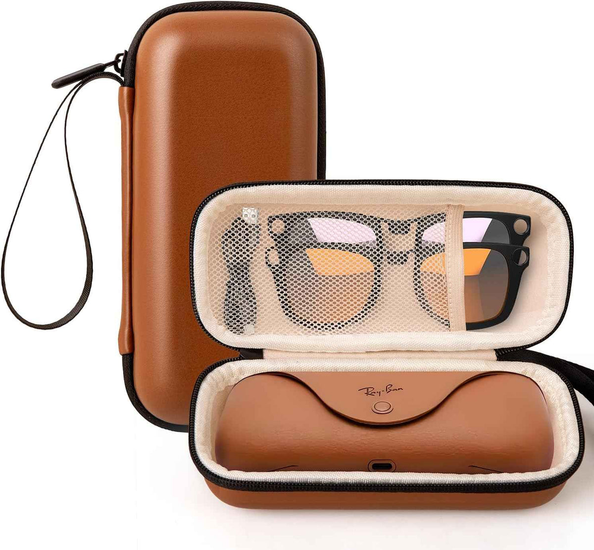 Hard Carrying Case for Ray - Ban Meta Smart Glasses, Travel Carrying Case, Compatible with Wayfarer Skyler Headliner Models