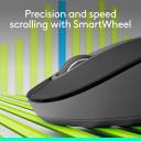 Logitech Left Handed Wireless Mouse Signature M650 L Full Size - 2 Year Battery, Silent Clicks, Customizable Buttons, Bluetooth, PC/Mac/Chromebook - Graphite, Large