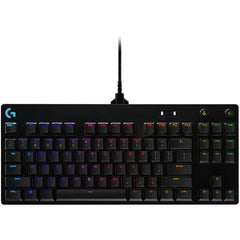Logitech G PRO Mechanical Gaming Keyboard, Ultra Portable Tenkeyless Design, Detachable Micro USB Cable, 16.8 Million Color LIGHTSYNC RGB Backlit Keys, Blue Switch | GPRO |