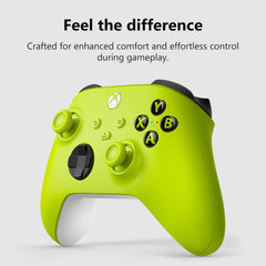Xbox Wireless Gaming Controller | Electric Volt | Console, PC, & Android | Textured Grip | Wireless, Bluetooth, USB-C Connectivity