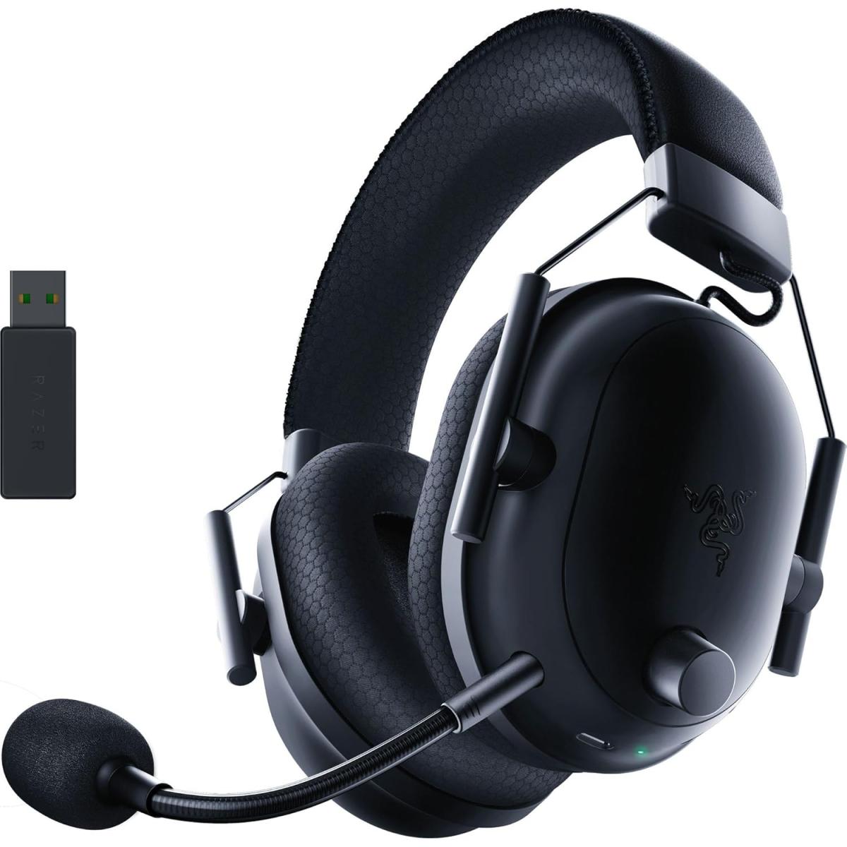 Razer Blackshark V2 Pro Wireless Gaming Headset 2023 Edition: 50Mm Titanium Drivers-Hyperclear Super Wideband Mic-Noise-Isolating Earcups-70 Hour Battery Life-Black-Rz04--R3M1 | Rz04--R3M1 |