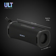 SRSULT10B ULT Field Series Speaker (Black) Bundle with Hardshell Travel and Protective Case for Bluetooth Speakers (2 Items)