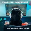 Logitech G321 LIGHTSPEED Wireless Gaming Headset – 40mm Drivers, Flip‑to‑Mute Mic, Dual Wireless (LIGHTSPEED + Bluetooth 5.2), 20+ Hours Battery, 210g Lightweight Build, White