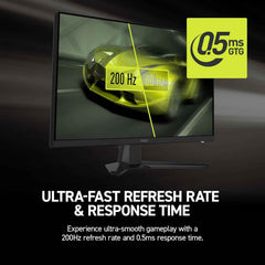 MAG 272F 27-inch 1920 x 1080 (FHD) Gaming Office Monitor, 200Hz, Adaptive Sync, HDR Ready, HDMI, VGA Port, VESA Mountable, Tilt, 4-Side Slim Bezel,0.5ms, Black