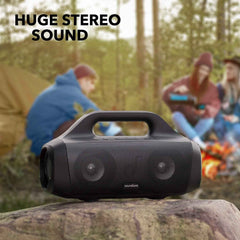 Anker Motion Boom Waterproof Bluetooth Speaker with Titanium Drivers, BassUp Technology, IPX7, 24H Playtime, App, Built-in Handle, Outdoor Speaker for Camping, Pool, Beach, Backyard