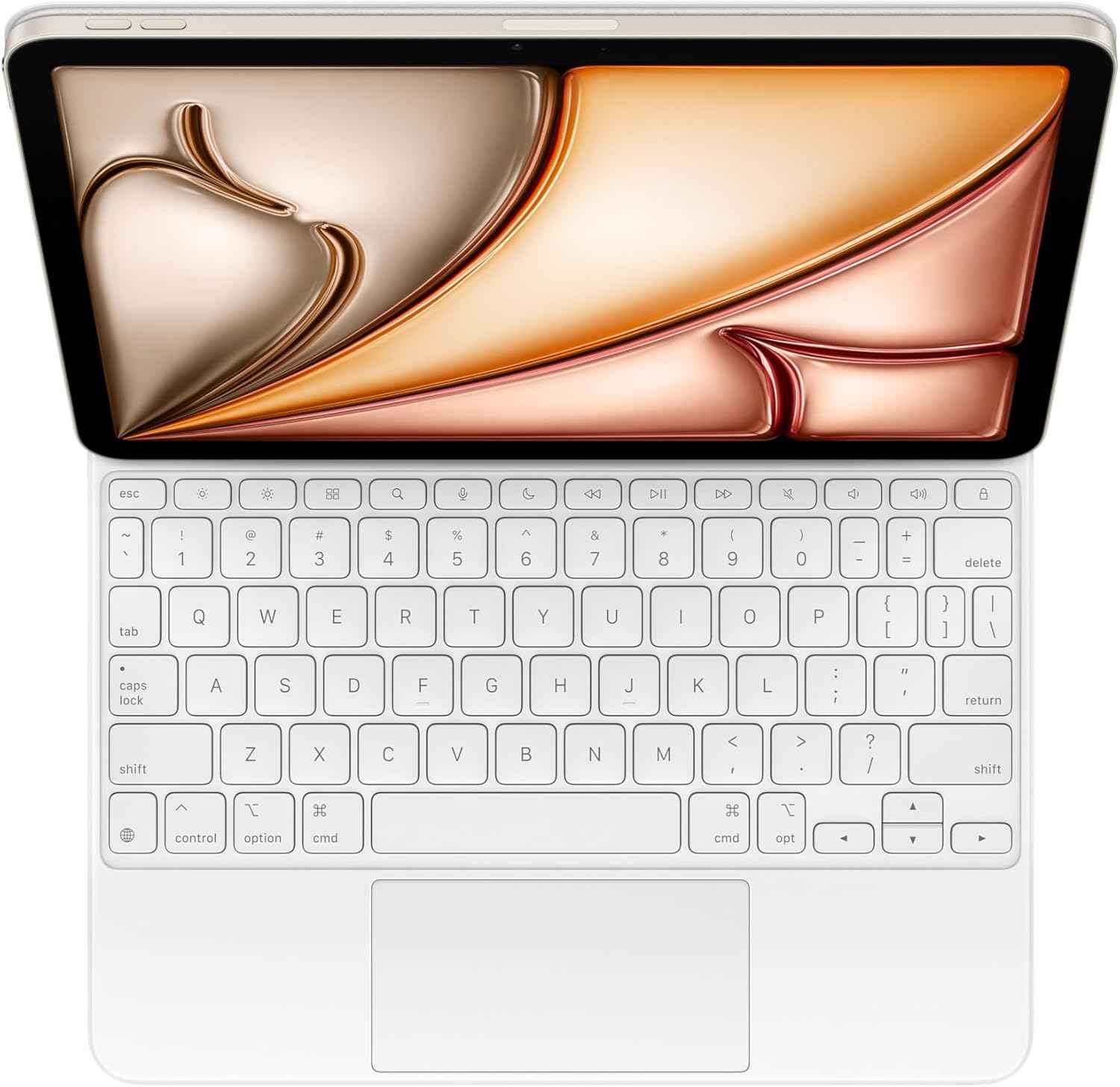 Magic Keyboard: Keyboard and Case for iPad Air 11-inch (M2, M3, and M4) and iPad Air (4th and 5th Generation), US English — White